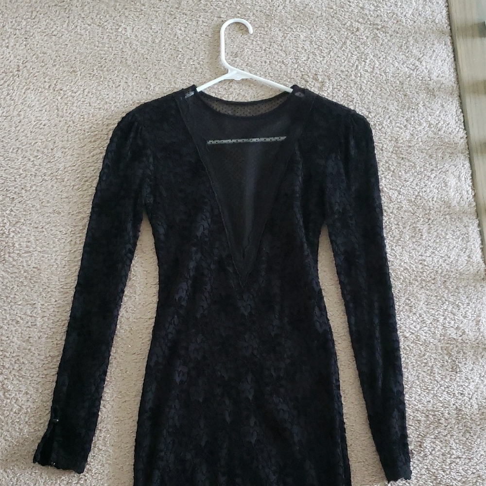 Sexy Black Lace Club Dress